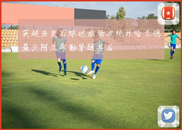 英超历史百球达成场次统计哈兰德最少阿兰希勒紧随其后